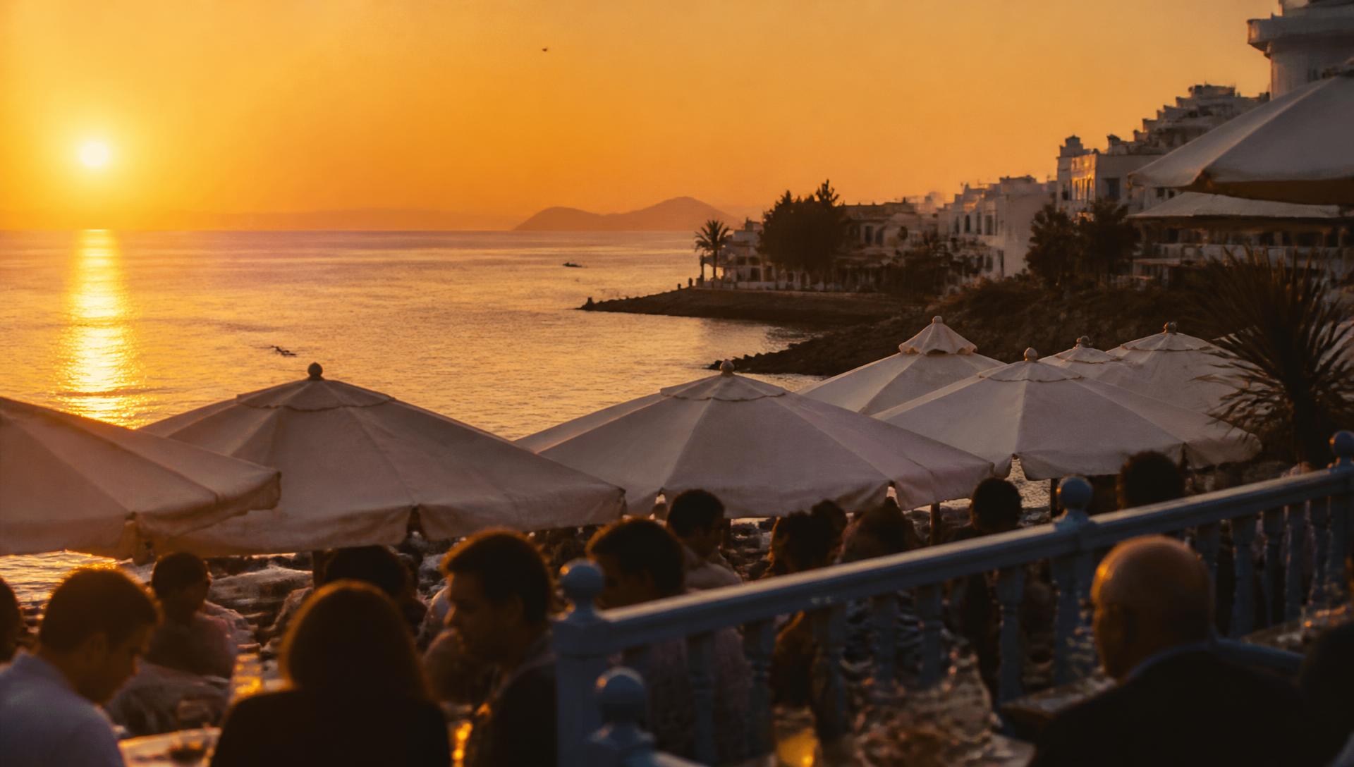 Coucher de soleil sur la Méditerranée